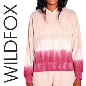 Wildfox Pink Tie Dye Ombré Hoodie One of a Kind New With Tags Size Small
